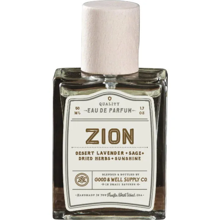 Good & Well Supply Company Zion parfüm şişesi