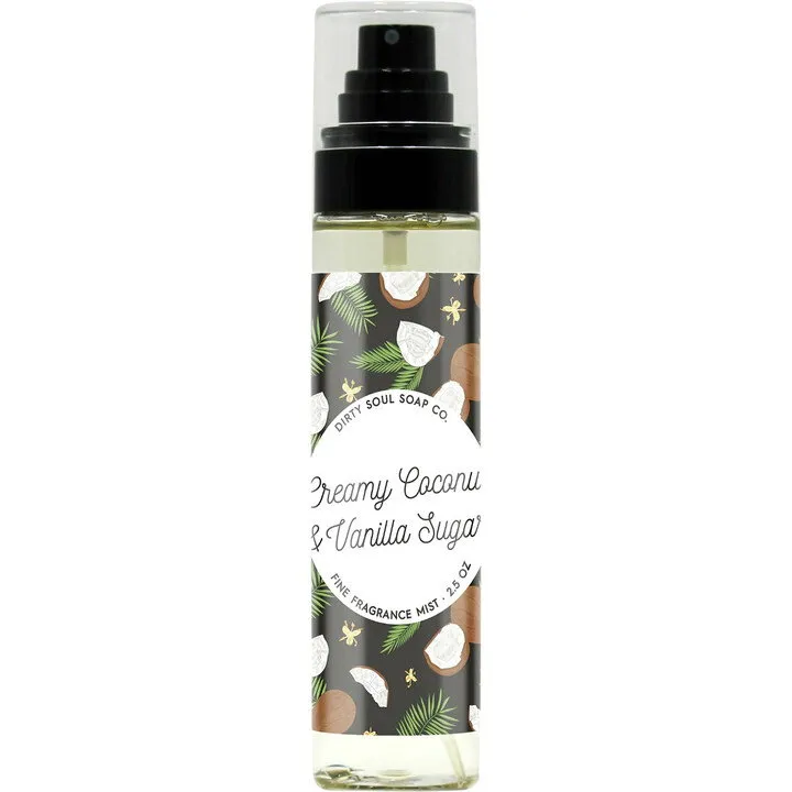 Dirty Soul Soap Co. Creamy Coconut & Vanilla Sugar perfume bottle