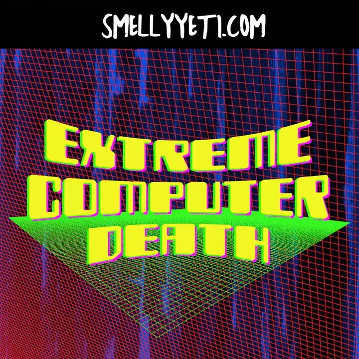 Smelly Yeti Extreme Computer Death perfume bottle