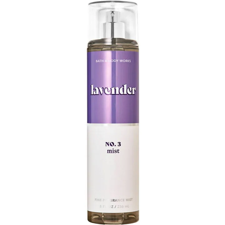 Bath & Body Works No. 3 Mist - Lavender parfüm şişesi