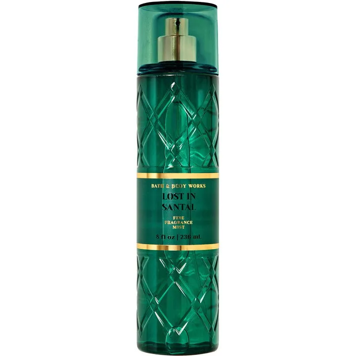 Bath & Body Works Lost in Santal perfume bottle