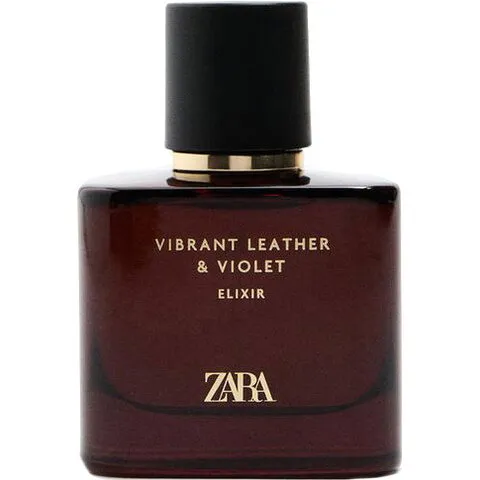Zara Vibrant Leather & Violet Elixir perfume bottle