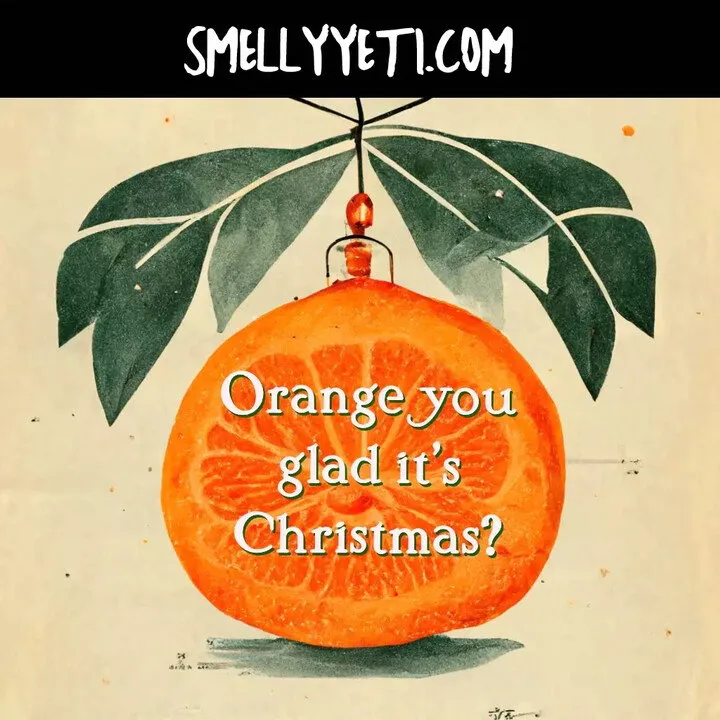 Smelly Yeti Orange you glad it's Christmas? perfume bottle