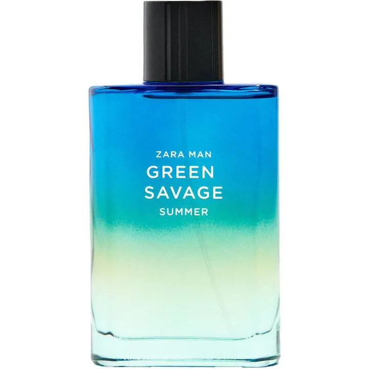 Zara Man Green Savage Summer perfume bottle