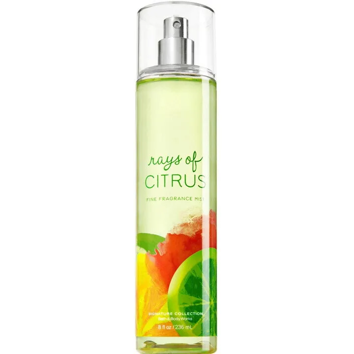 Bath & Body Works Rays of Citrus perfume bottle