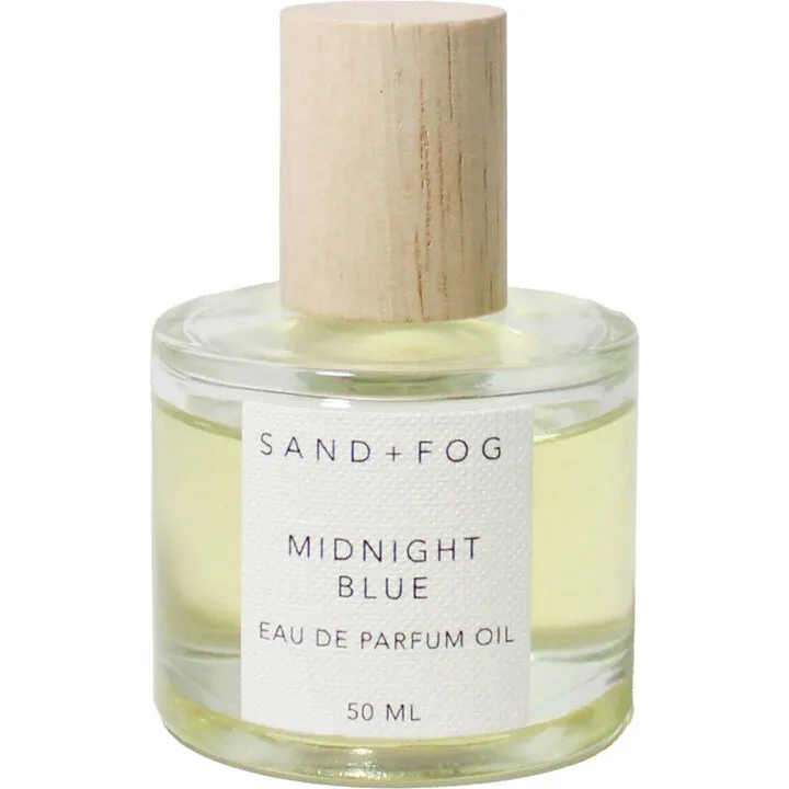 Sand + Fog Midnight Blue parfüm şişesi