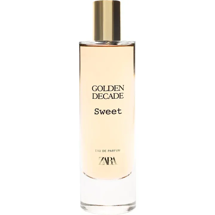 Zara Golden Sweet Decade perfume bottle