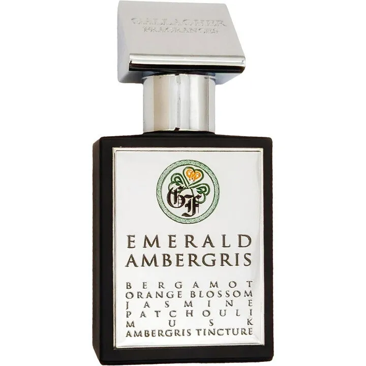 Gallagher Fragrances Emerald Ambergris perfume bottle