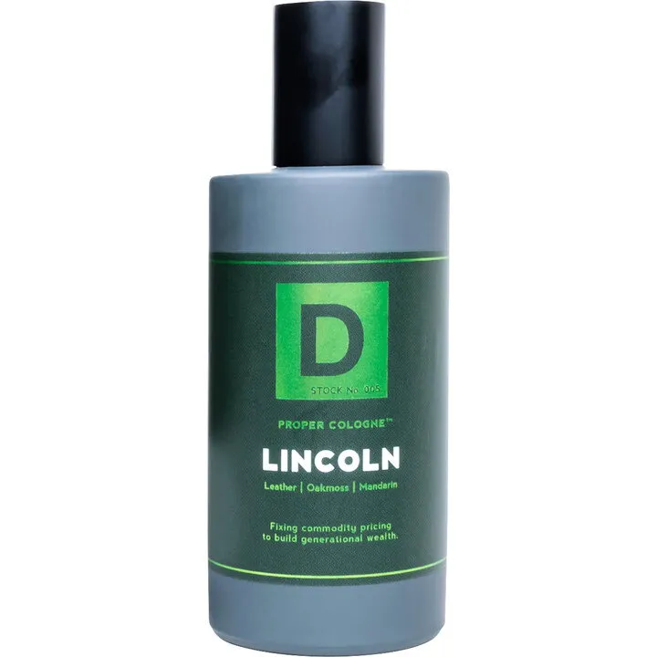 Duke Cannon Lincoln perfume bottle