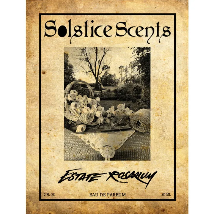 Solstice Scents Estate Rosarium perfume bottle
