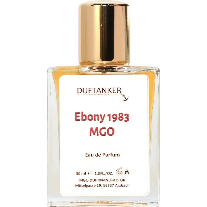 Duftanker MGO Duftmanufaktur Ebony 1983 MGO perfume bottle