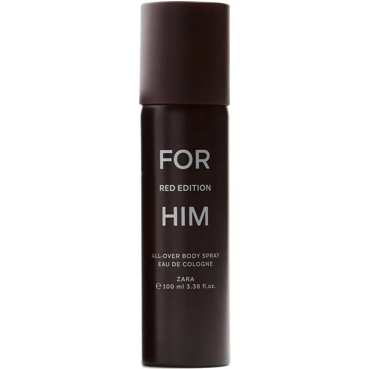 Zara For Him Red Edition All-Over Body Spray (Eau de Cologne) parfüm şişesi