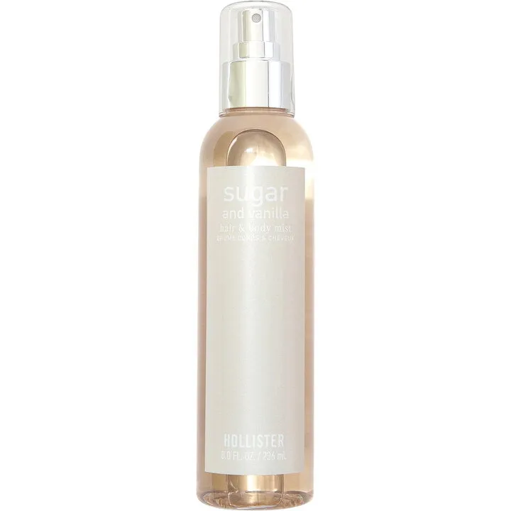 Hollister Sugar and Vanilla perfume bottle