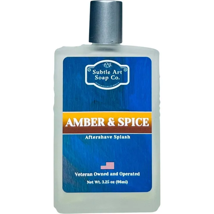 Subtle Art Soap Co. Amber & Spice parfüm şişesi