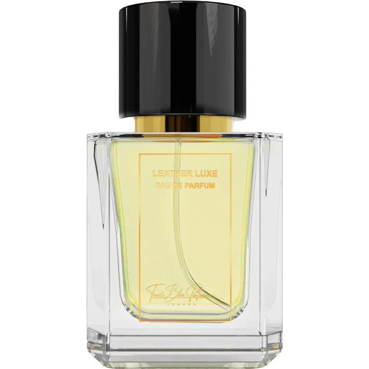 Trudi Bleu Leather Luxe perfume bottle