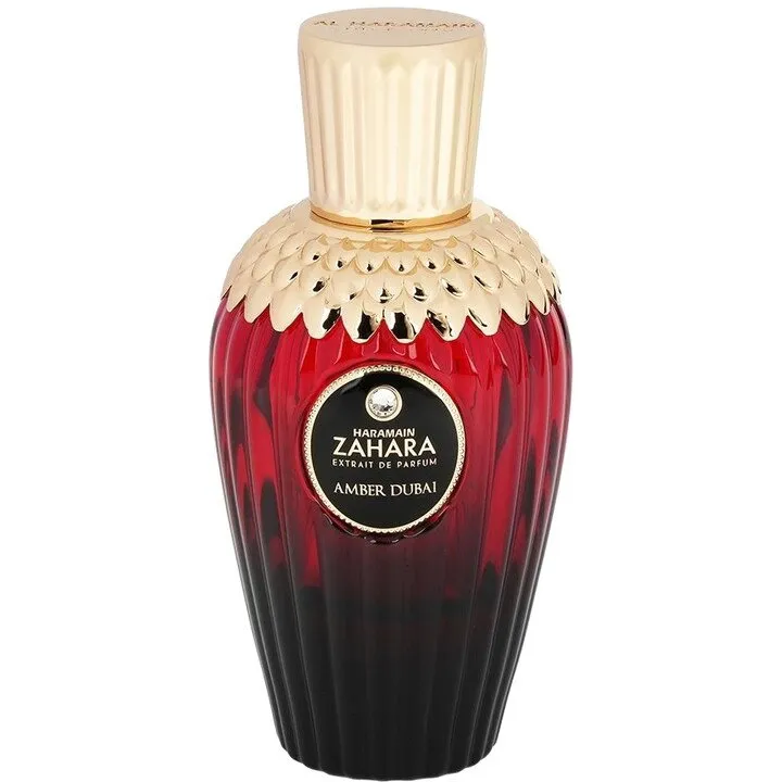 Al Haramain Haramain Zahara Amber Dubai perfume bottle