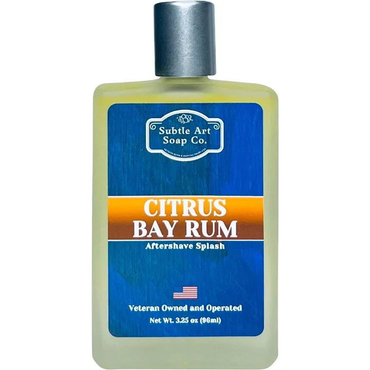 Subtle Art Soap Co. Citrus Bay Rum parfüm şişesi