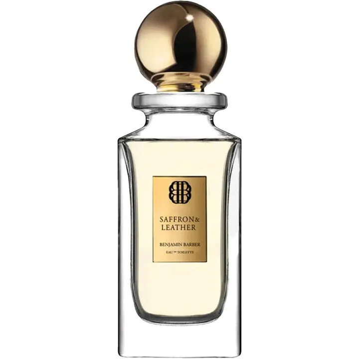 Benjamin Barber Saffron & Leather perfume bottle