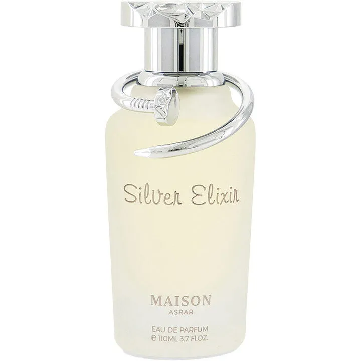 Maison Asrar Silver Elixir perfume bottle