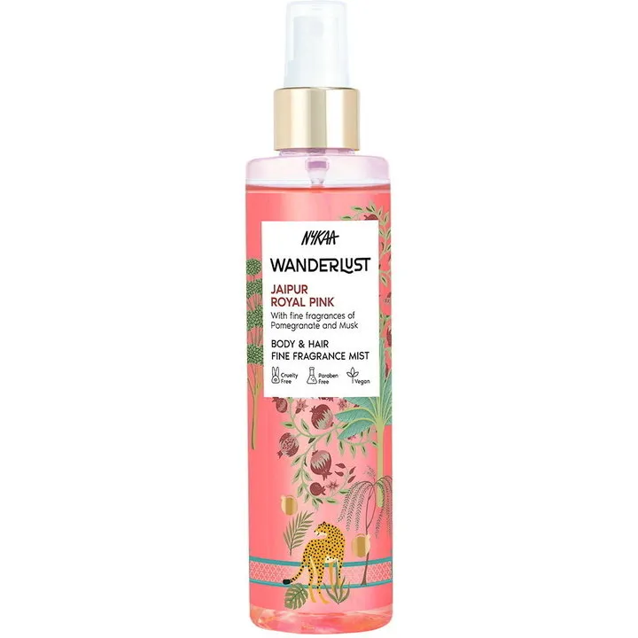 Nykaa Jaipur Royal Pink (Body & Hair Mist) parfüm şişesi