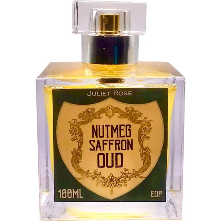 Juliet Rose Nutmeg Saffron Oud parfüm şişesi