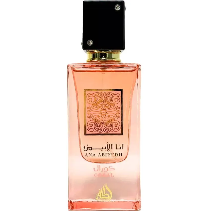 Lattafa Ana Abiyedh Coral / انا الابيض كورال perfume bottle