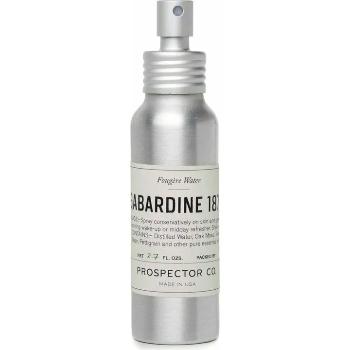 Prospector Co. Gabardine 1879 perfume bottle