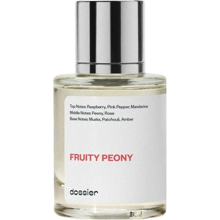 Dossier Fruity Peony parfüm şişesi