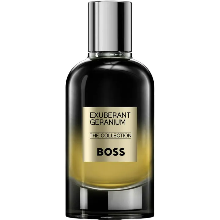 Hugo Boss Exuberant Geranium perfume bottle