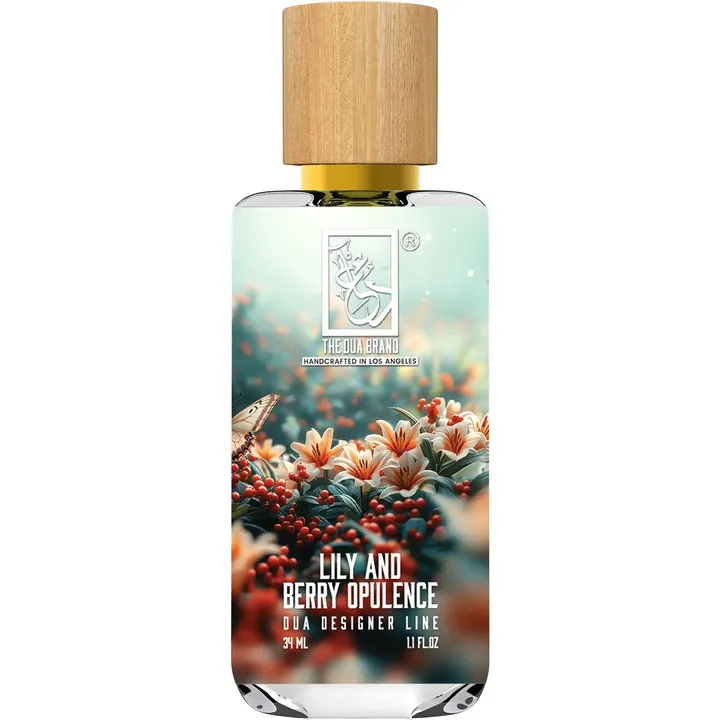 The Dua Brand Lily and Berry Opulence perfume bottle