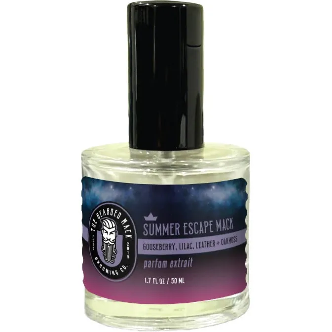 The Bearded Mack Grooming Co. Summer Escape Mack perfume bottle