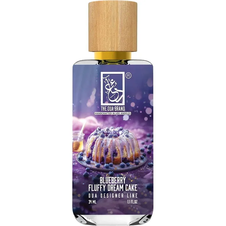 The Dua Brand Blueberry Fluffy Dream Cake perfume bottle