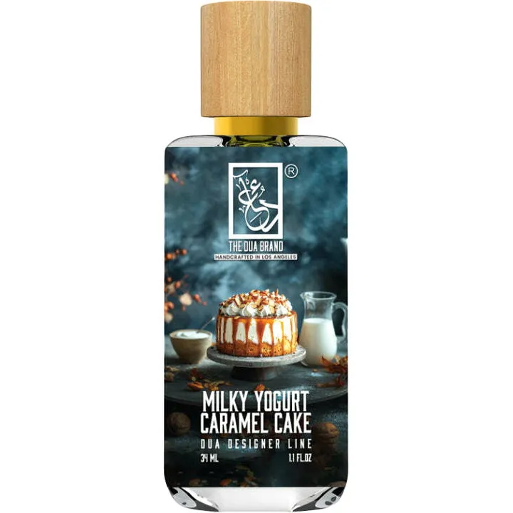 The Dua Brand Milky Yogurt Caramel Cake perfume bottle