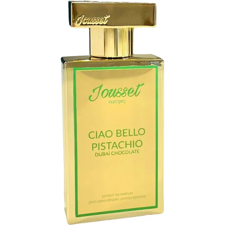 Jousset Parfums Ciao Bello Pistachio - Dubaï Chocolate parfüm şişesi