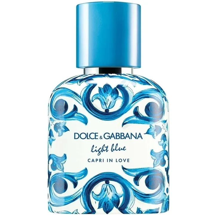 Dolce & Gabbana Light Blue pour Homme Capri in Love perfume bottle