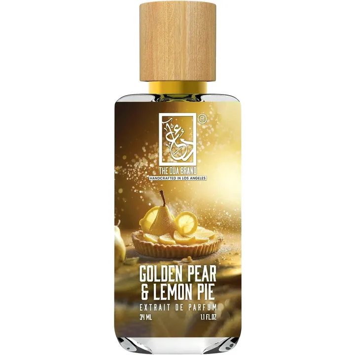 The Dua Brand Golden Pear & Lemon Pie perfume bottle