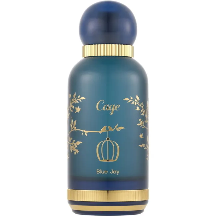 Cage Blue Jay perfume bottle