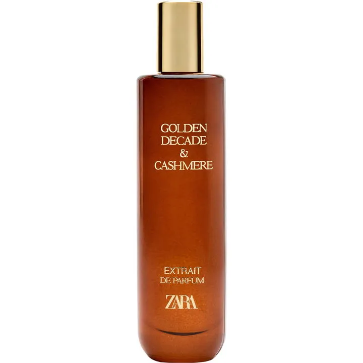 Zara Golden Decade & Cashmere perfume bottle