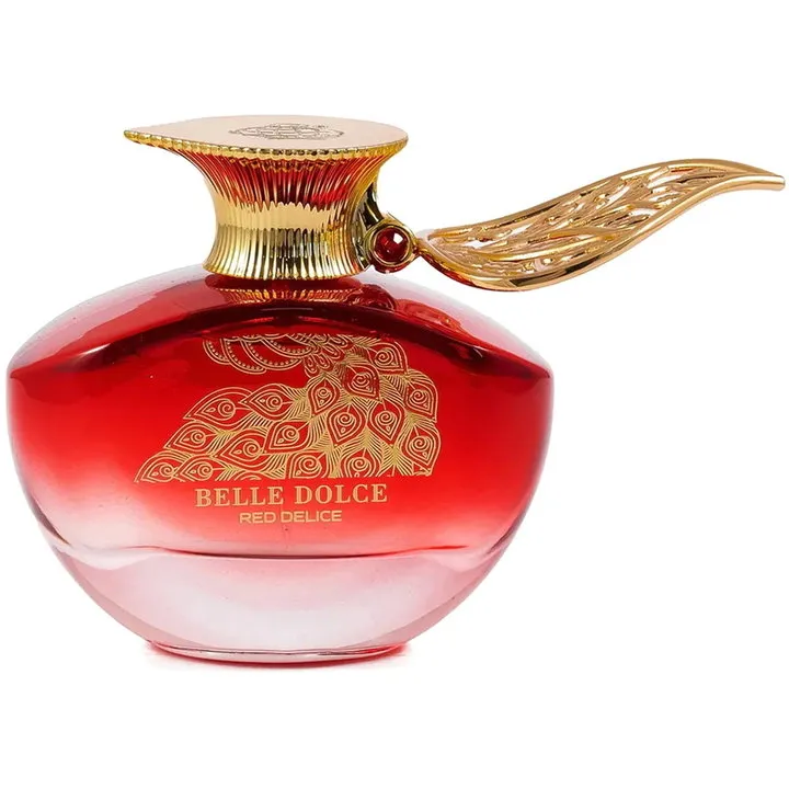 Fragrance World Belle Dolce Red Delice parfüm şişesi