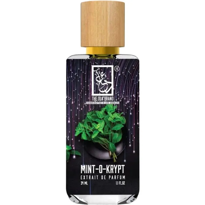 The Dua Brand Mint-O-Krypt perfume bottle