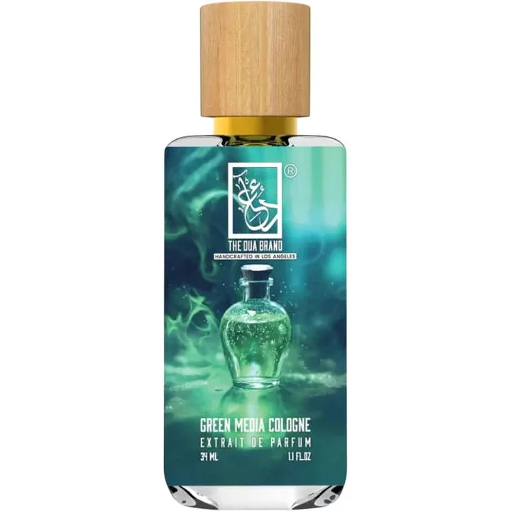 The Dua Brand Green Media Cologne parfüm şişesi