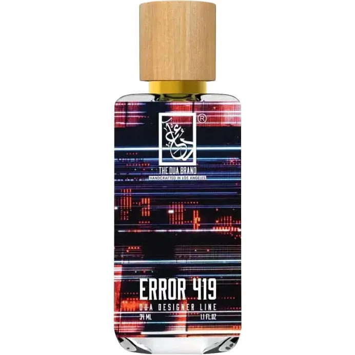 The Dua Brand Error 419 perfume bottle