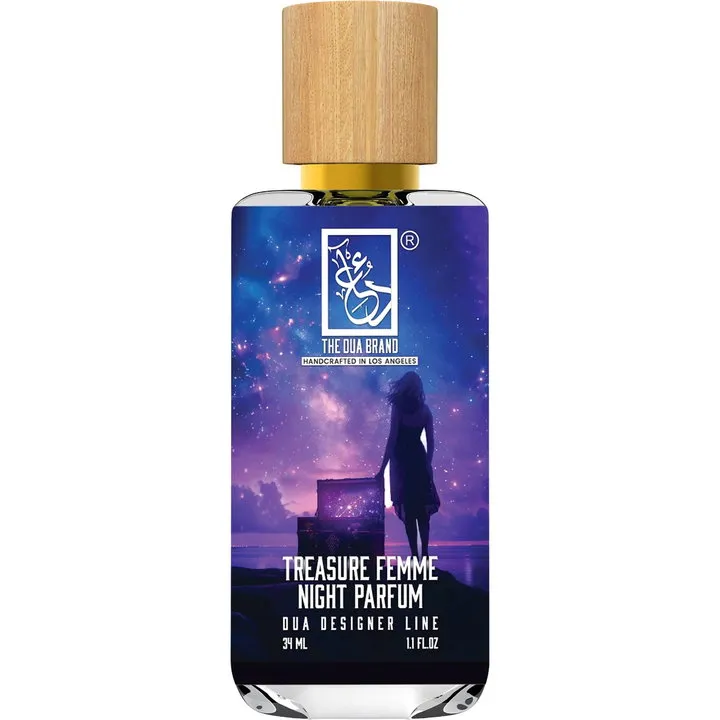 The Dua Brand Treasure Femme Night Parfum perfume bottle