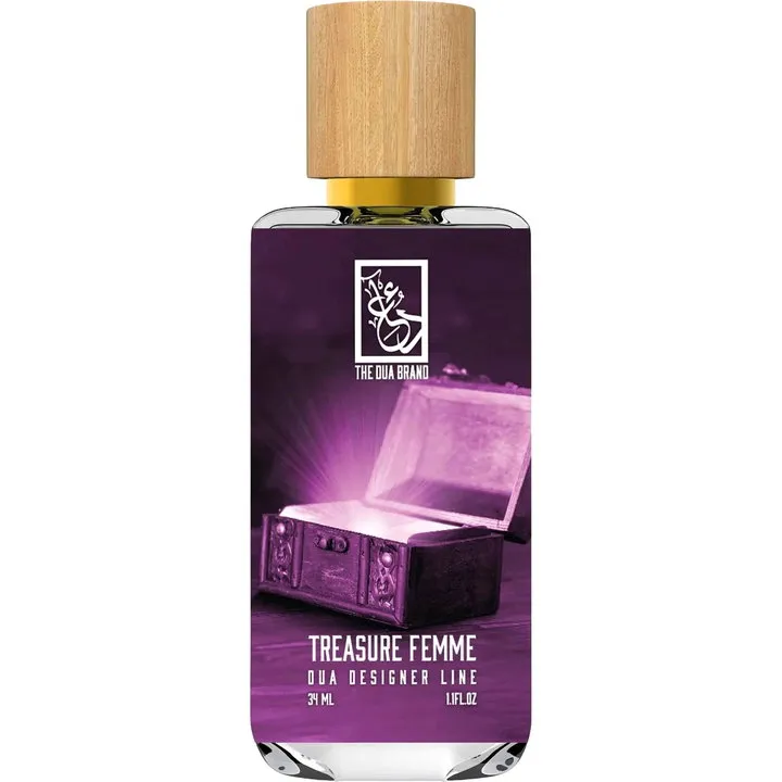 The Dua Brand Treasure Femme perfume bottle