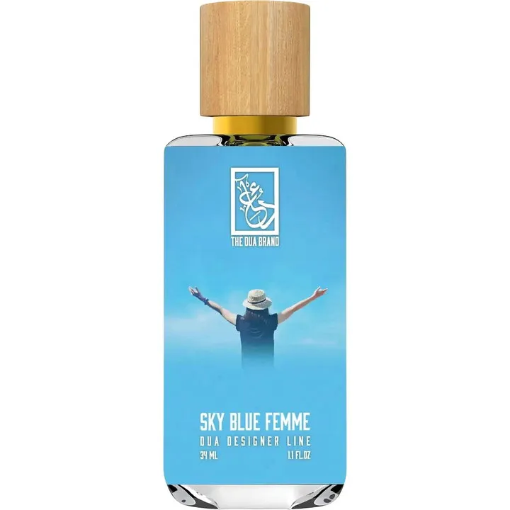 The Dua Brand Sky Blue Femme perfume bottle