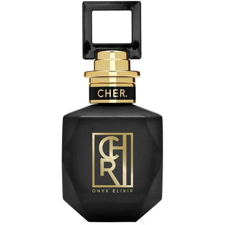 Cher. Onyx Elixir perfume bottle