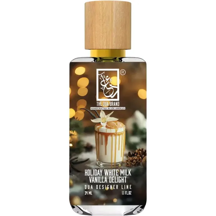The Dua Brand Holiday White Milk Vanilla Delight perfume bottle