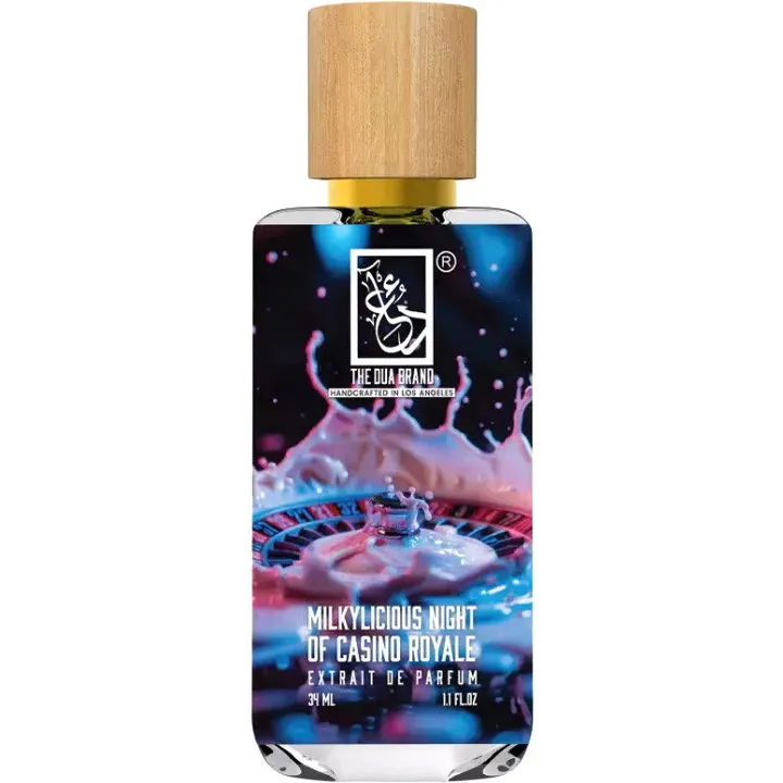 The Dua Brand Milkylicious Night of Casino Royale perfume bottle