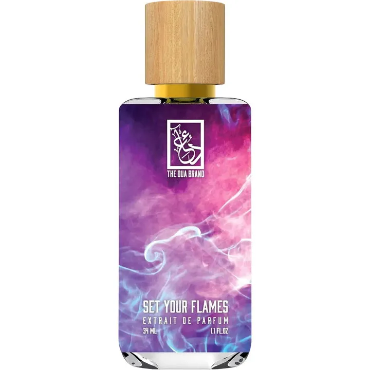 The Dua Brand Set Your Flames perfume bottle