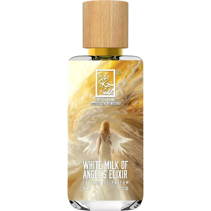 The Dua Brand White Milk of Angel's Elixir perfume bottle